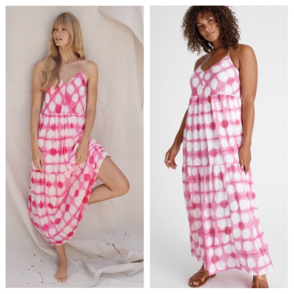 Anthropologie Dresses & Skirts - ❌SOLD❌Anthropologie Pink Tie-dye Geneva Maxi Dress